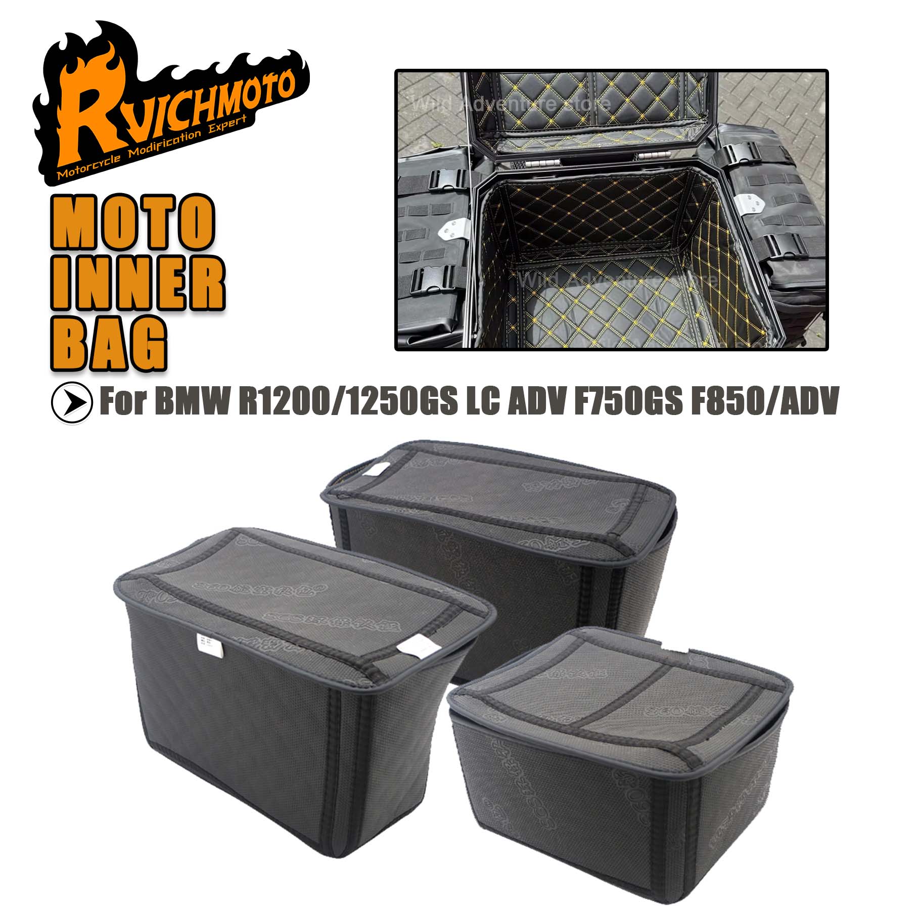 Luggage Cover Protector - ﻿ Alforjas para motocicleta, forro superior,