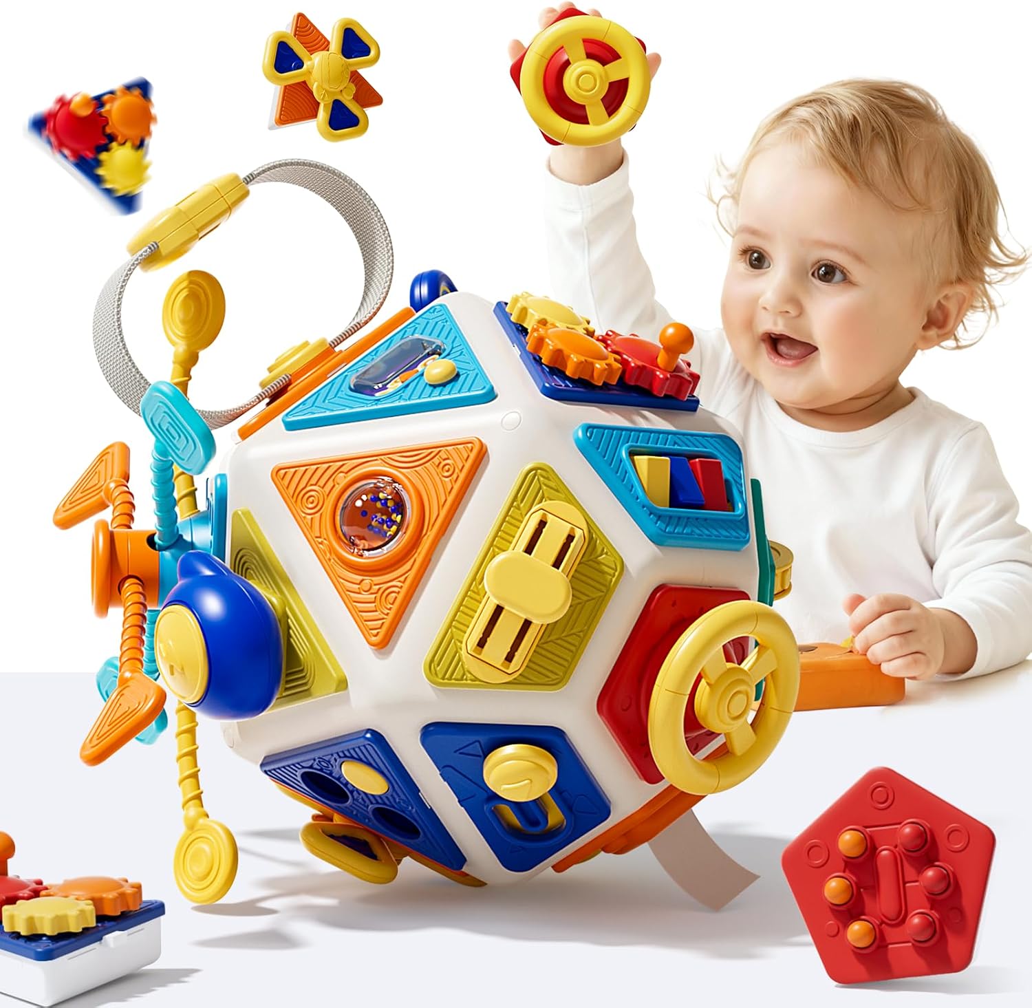 Travel Accessories Baby - Tablero de actividades para bebés, cubo