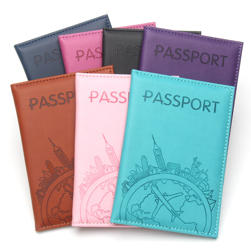 Travel Accessories India - Porta pasaporte con estampado de vuelo