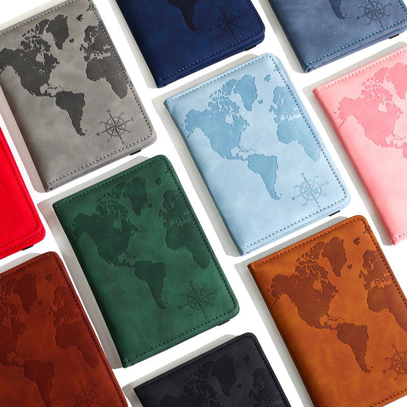 Porta pasaporte con mapa nuevo - Travel Accessories India reseña y precio
