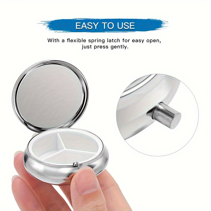 Caja de pastillas redonda de m - Travel Accessories As Gifts reseña y precio